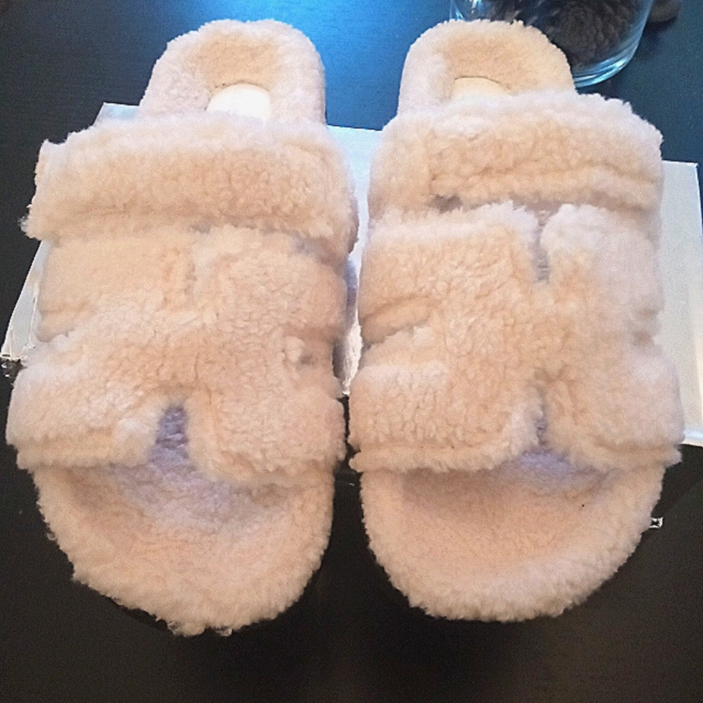 AZAELA WANG Off-White Slides - Picture 2 of 8